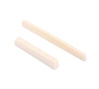 Alnicov Selle d'écrou de pont en os de buffle durable pour pièces de guitare acoustique à 6 cordes