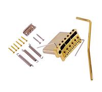 Alnicov Selles de chevalet en laiton pour système Tremolo pour guitare électrique ST 6 cordes Or