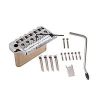 Alnicov Système de trémolo pour guitare électrique Chevalet en laiton et selles en acier inoxydable pour guitare Strat ST