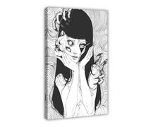 ALNILA Junji Ito 17 Poster sur toile pour chambre à coucher, paysage sportif, décoration de bureau, chambre, cadeau, style cadre 60 x 90 cm