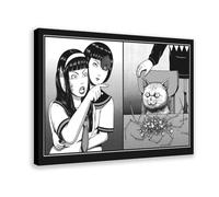 ALNILA Junji Ito 7 Impression sur toile pour salon, chambre à coucher, style cadre, 40 x 60 cm