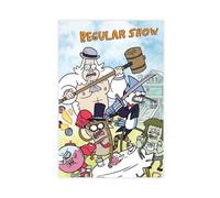 ALNILA Poster sur toile Regular Show 8 - Décoration de chambre à coucher - Paysage sportif - Décoration de bureau - Cadeau sans cadre - 30 x 45 cm