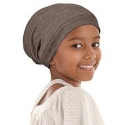 Alnorm Bonnet de Nuit Curly Girl Doublé de Satin avec Bande Élastique Confortable Ajustable pour Adolescents, Grands Enfants, Enfant, Taille unique