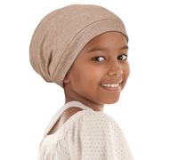 Alnorm Bonnet de nuit Curly Girl pour cheveux doublé de satin avec bande élastique confortable réglable pour adolescents, grands enfants, enfants, Taille unique