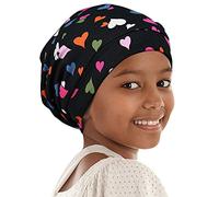 Alnorm Bonnet de Nuit pour Fillette bou Bonnet doublé de Satin avec élastique de Confort Ajustable pour Adolescents, Grands Enfants, Enfants