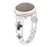 Alociaga Bracelet de rechange élégant pour montre intelligente Lily 2 Garmin Lily 2/Lily 2 Classic/Active 14 mm Diamond Four-Clover pour femme