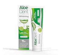 Aloe Dent Dentifrice blanchissant à l'aloe vera sans fluor, action naturelle, végétalien, sans cruauté envers les animaux, sans SLS, naturellement blanc, gencives saines, 100 ml, l'emballage peut varier