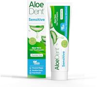Aloe Dent Lot de 3 tubes de pâte dentaire en gel à l'aloe vera sensible - Sans fluorure - Prévient la plaque dentaire - Soutient les gums sensibles et reshens Breath - Végétalien, cruelty et SLS Free