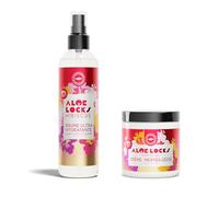 ALOÉ LOCKS | Pack Hydratation Intense & Nutrition | Brume Ultra-Hydratante Hibiscus 250 ml + Crème Merveilleuse 250 ml | Locks, Tresses & Coiffures Protectrices | Hydratation, Nutrition & Renforcement