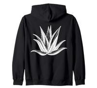 Aloe Vera Art linéaire Succulentenliebhaber Sweat à Capuche