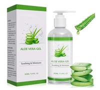 Aloe Vera Gel 280ml, 100 pour cent Gel d'Aloé Vera Bio Pur Apaisant Naturel et Hydratant Nourrissant, Crème Hydratante à l'aloe Vera pour le Visage, les Cheveux et le Corps, Après Soleil et Capillaire