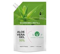 Aloe Vera Gel, Bio et Pur, de Lanzarote, pour Visage, Corps et Cheveux, Gel Hydratant pour Epilation, Serum Visage, Rasage, Apres Soleil, Cicatrisant et Nettoyant - 2000 ml
