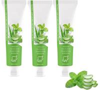 Aloe Vera Mint Toothpastes,Gentle Oral Care for Daily Use (3 Pcs)