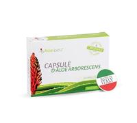 Aloebeta Aloe Arborescens Capsules Bio - Capsules 100% Aloe Vera Bio - Fabriquées en Italie - Complément alimentaire bio - Sans édulcorants ni conservateurs, sans OGM - Paquet de 30 capsules