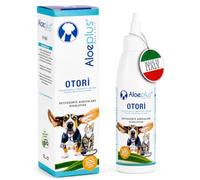 ALOEPLUS Otorì Nettoyant oreilles pour chien 125 ml - Nettoyage des oreilles pour chiens et chats 100 % naturel avec Aloe Arborescens bio et huile d'arbre à thé, effet apaisant contre les