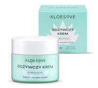 ALOESOVE Crème de nuit nourrissante pour le visage 50 ml - Crème pour le visage pour tous les types de peau - Soin hydratant intense à l'huile de pépins de raisin, à l'huile d'onagre et à l'huile de