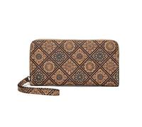 ALOEU Longue pochette à fermeture éclair - Portefeuille zéro avec paillettes en cuir synthétique - Design fin et long pour un transport quotidien - Portefeuille minimaliste élégant pour femme, travail