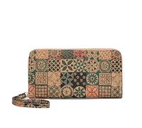 ALOEU Longue pochette à fermeture éclair - Portefeuille zéro avec paillettes en cuir synthétique - Design fin et long pour un transport quotidien - Portefeuille minimaliste élégant pour femme, travail