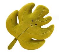 ALOEU Oreiller Kawaii en Peluche avec Feuilles d'Érable, de Ginkgo et Vertes - Coussin Doux Rembourré pour Décoration de Maison, Canapé (A)