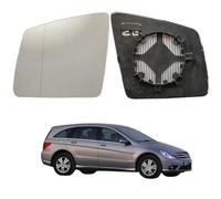 ALOEU Verre de Rétroviseur Verre de Recul Miroir pour Mercedes Benz R-Classe 2006-2010 1648100119 1648100219 1668100119 1668100219, avec Plaque de Support Remplacement,right-1pcs-A