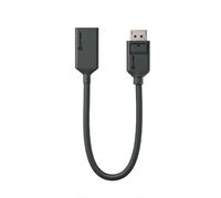 ALOGIC Adaptateur vidéo DisplayPort vers HDMI 1.4, câble 0.2m, 1920x1080 144Hz, connecteurs mâle/femelle, 10.2 Gbit/s, AWG 30, Noir