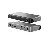ALOGIC DX2 Dock USB-C 3.2 Gen 1, 3x USB-A, 1x USB-A 3.2 Gen 2, 2x DisplayPort 1.4 (5120x2880), Ethernet Gigabit, Power Delivery 65W