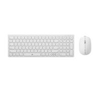 Alogic Echelon Compact Set | Clavier Bluetooth sans fil + souris | Disposition allemande | Bluetooth 3.0 + 5.0 | USB-C Rechargeable | Blanc