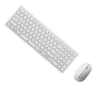 ALOGIC Echelon Compact USB-C Rechargeable Bluetooth Keyboard & Mouse for Mac (White), US(Cable and Giftbox Included) FRENCH