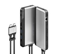 Station d'accueil Universelle ALOGIC Twin HD, Compatible USB-C et USB-A, Double écran 1080p@60Hz, 2X HDMI, 1 x USB-C 3.1 (5G), 4 x USB-A 3.0 (5G), 1 x Audio, 1 x Fente Gigabit Ethernet