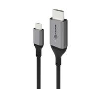 ALOGIC ULCHD02-SGR câble vidéo et adaptateur 2 m HDMI Type A (Standard) USB Type-C Noir, Gris
