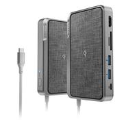 Alogic ULDWAV-SGR Alogic DockingStation USB-C Ultra WAVE mit wless charge grau
