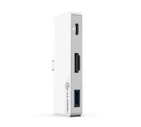ALOGIC Hub USB C, HDMI 4K, chargement d'ordinateur portable USB C 60 W, USB C à 3,5 mm, 1 USB A, Dock Nano Mini, compatible avec Chromebook, MacBook, iPad Pro/Air 2020 etc (Compatible Thunderbolt 3)