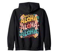 Aloha Aloha Aloha Fleur D'Hibiscus Rétro Plage Hawaii Sweat à Capuche