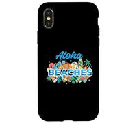 Aloha Beaches Funny Tropical Hawaii Beach Summer Vacances Coque pour iPhone X/XS