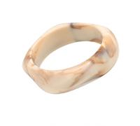 Aloha Bracelets pour femme en résine acrylique, différentes couleurs, design élégant avec forme géométrique irrégulière, diamètre 6,7 cm, bracelets tendance polyvalents pour toutes les occasions, idée