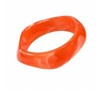 Aloha Bracelets pour femme en résine acrylique, différentes couleurs, design élégant avec forme géométrique irrégulière, diamètre 6,7 cm, bracelets tendance polyvalents pour toutes les occasions, idée