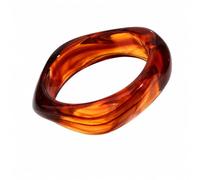Aloha Bracelets pour femme en résine acrylique, différentes couleurs, design élégant avec forme géométrique irrégulière, diamètre 6,7 cm, bracelets tendance polyvalents pour toutes les occasions, idée