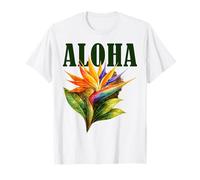 Aloha, Fleur d'oiseau de Paradis, Fleurs Tropicales, Ambiance hawaïenne T-Shirt