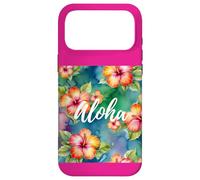 Aloha Fleurs d'hibiscus oahu Maui Kauai Live pono Lune de Miel Coque pour iPhone 17 Pro Max