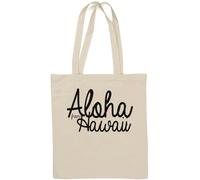 Aloha from Hawaii Sac fourre-tout en coton naturel Blanc