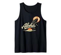Aloha Hawaï Cerf-Volant Surf Coucher de Soleil Océan Tropical Vibes Débardeur