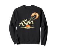 Aloha Hawaï Cerf-Volant Surf Coucher de Soleil Océan Tropical Vibes Sweatshirt