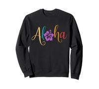 Aloha Hawaii Fleur d'hibiscus Surfer Maui Kauai Hawaii Sweatshirt