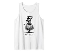 Aloha Hawaii Hawaii Vintage Wahine Hula Dance Dancer Girl Débardeur