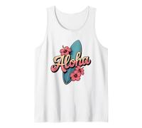 Aloha Hawaii Hibiscus Flower Planche de Surf hawaïenne Débardeur