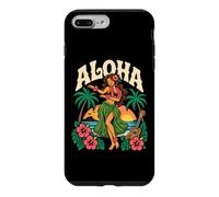 Aloha Hawaii Hula Dancer Ukulélé Tropical Sunset Coque pour iPhone 7 Plus/8 Plus