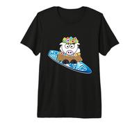 Aloha Hawaii Hula Vache hawaïenne T-Shirt Haut de Gamme