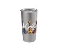 Aloha Hawaii Uke Lifestyle Ukulélé de dessin animé Gobelet isotherme en acier inoxydable double paroi