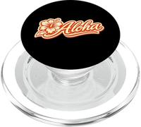 Aloha Hibiscus Hawaii, Surf rétro des années 70, Ambiance Tropicale et insulaire PopSockets PopGrip pour MagSafe