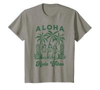 Aloha Hula Vibes Chemise rétro Vintage Aloha Tiki Hula Dancers T-Shirt, Enfant, Ardoise, 4 Ans